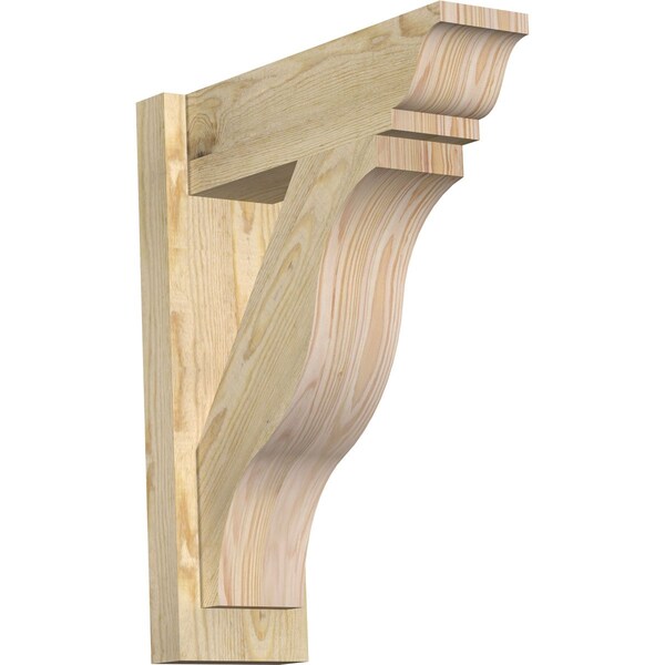Ekena Millwork Funston Rough Sawn Traditional Outlooker, Douglas Fir, 6"W x 18"D x 22"H OUT06X18X22FST01RDF - main